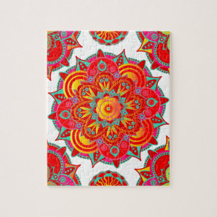 Root Chakra Mandala Jigsaw Puzzle