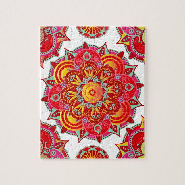 Root Chakra Mandala Jigsaw Puzzle (Vertical)