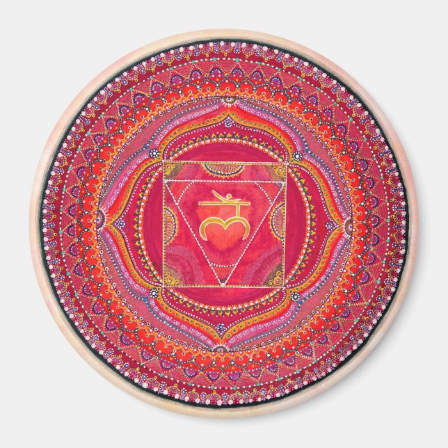 Root Chakra Mandala Magnet (Front)