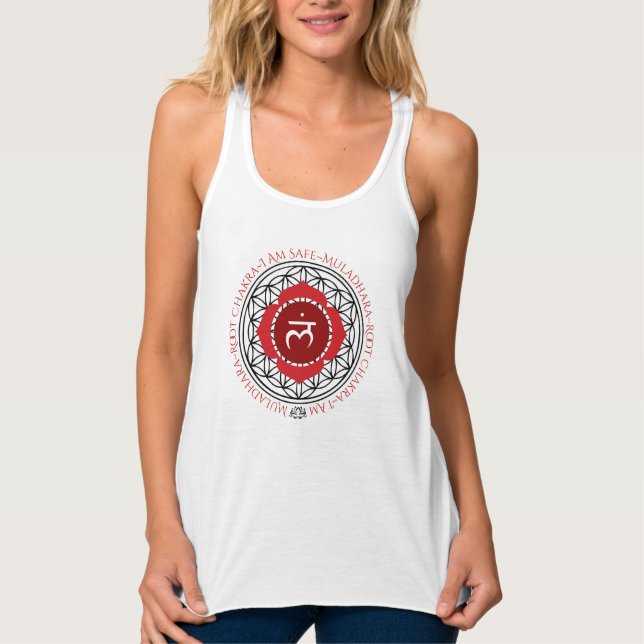 Root Chakra - Muladhara - Chakra Series- Reiki Tank Top (Front)