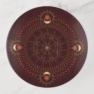Root Chakra Shadow Mandala Trinket Tray
