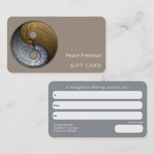 Root of Harmony Yin Yang Design Business Card