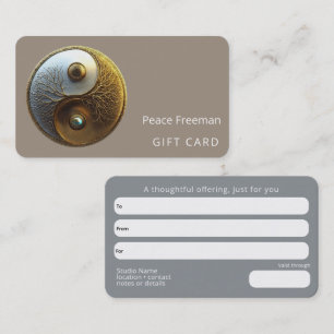 Root of Harmony   Yin Yang Design Business Card