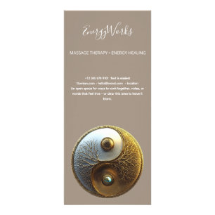 Root of Harmony Yin Yang Design Rack Card