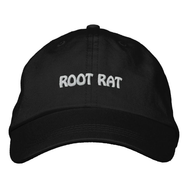 ROOT RAT EMBROIDERED BASEBALL CAP (Front)
