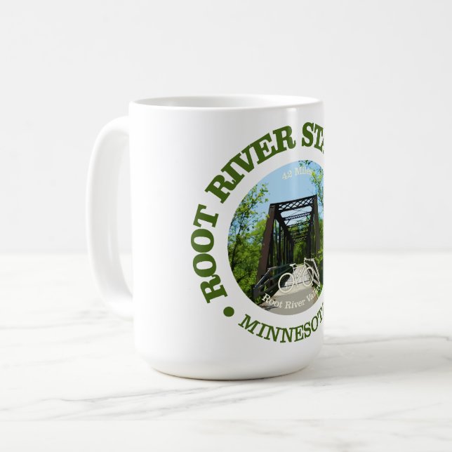 Root River State Trail (cycling c) Coffee Mug (Front Left)