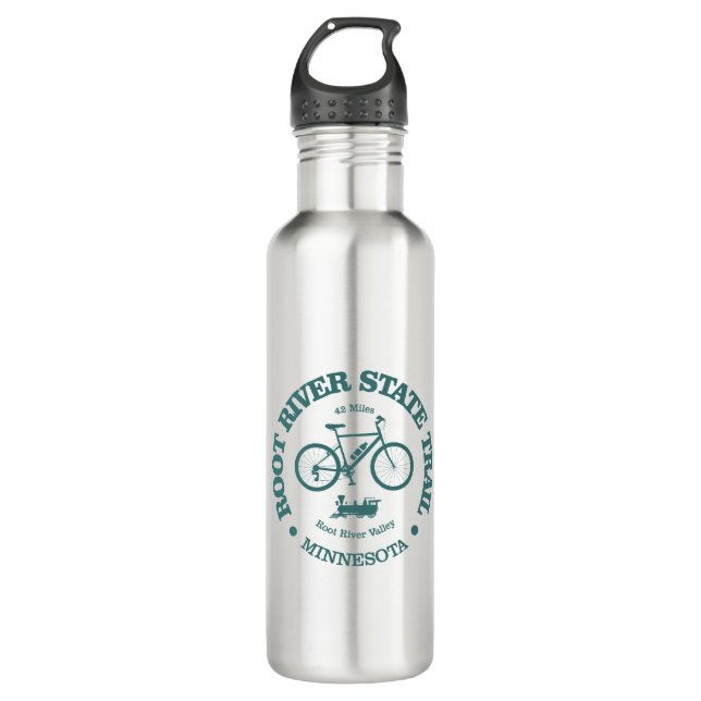 Root River State Trail (cycling) Stainless Steel Water Bottle (Front)