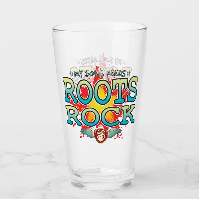 Root Rock Soul Glass Tumbler (Front)