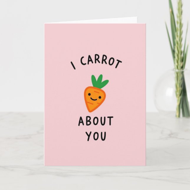 Root Vegetable I Care Card (Front)