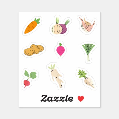 Root Vegetable Stickers