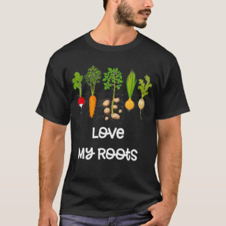 Root Vegetables Gardening Cute Garden Gift 3Dk T-Shirt
