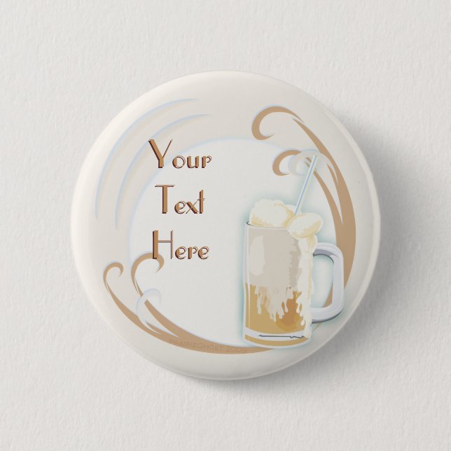 Rootbeer Float Button (Front)