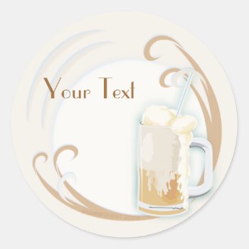 Rootbeer Float Stickers by Customizables at Zazzle