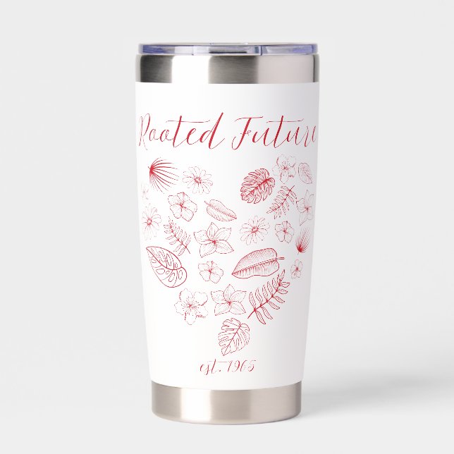Rooted Future est. 1965 Water Bottle Insulated Tumbler (Front)