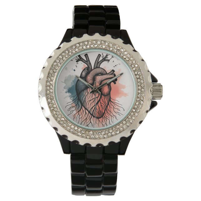 Rooted Heart – Elegant Soul Sketch Watch (Front)