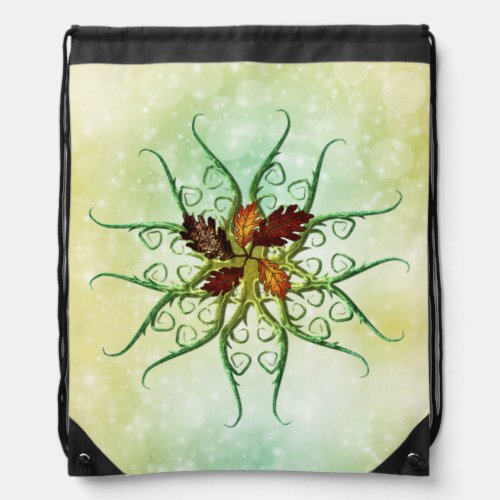 Rooted in Autumn Drawstring Bag