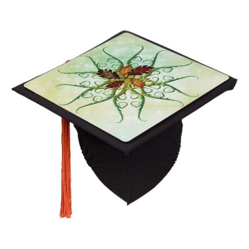 Rooted in Autumn Graduation Cap Topper