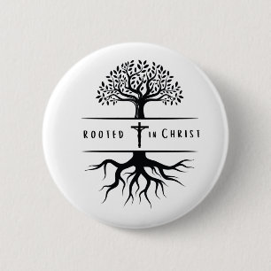 Rooted in Christ Button