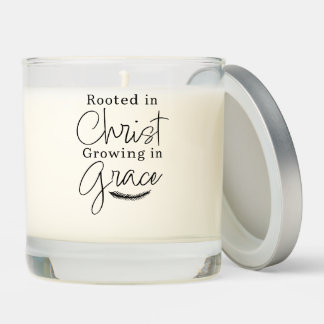 Rooted in Christ Growing in Grace Religious Scented Candle