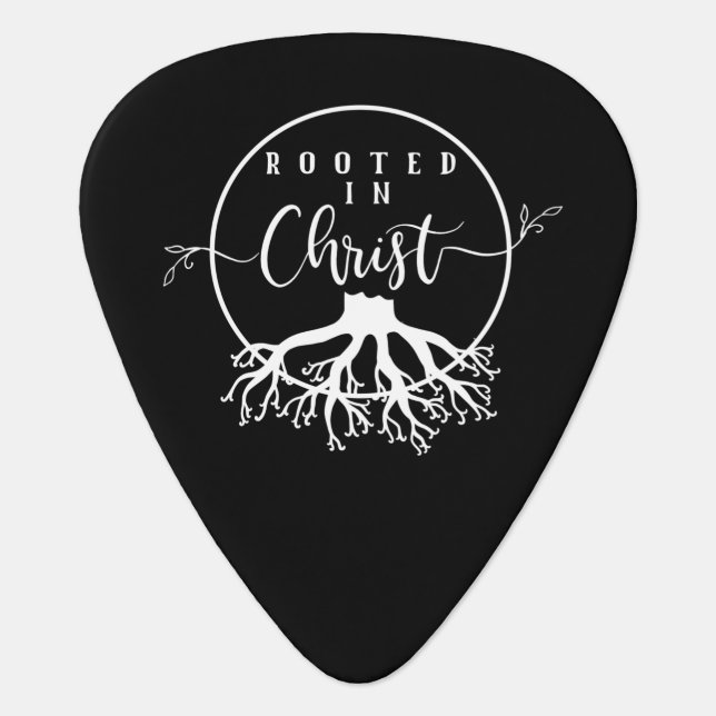 Rooted in Christ Guitar Pick (Front)