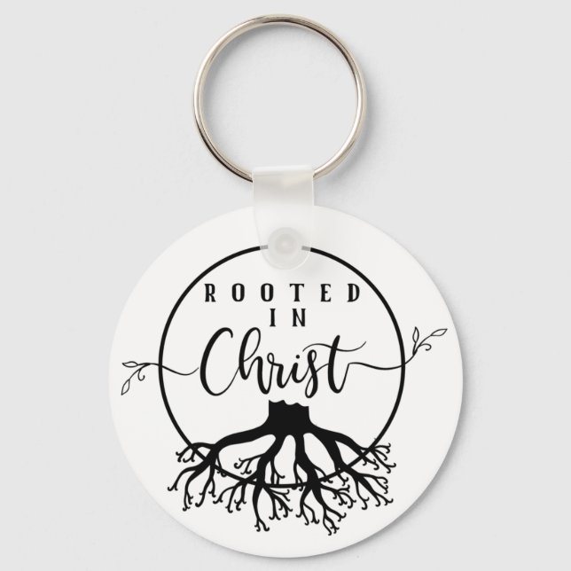 Rooted in Christ Keychain (Front)