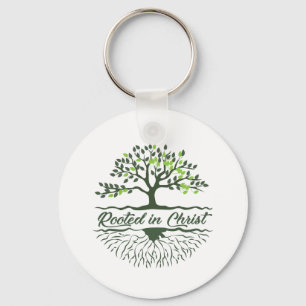 Rooted In Christ Keychain