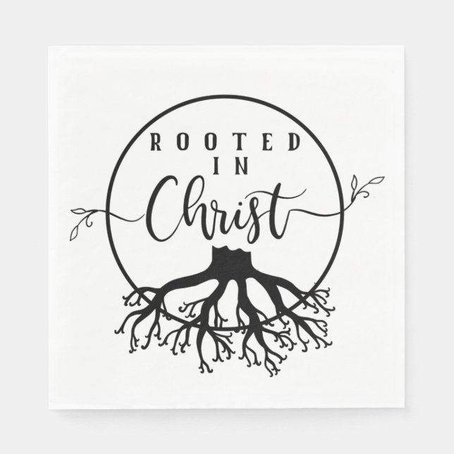 Rooted in Christ Napkins (Front)