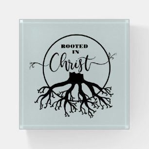 Rooted in Christ Paperweight