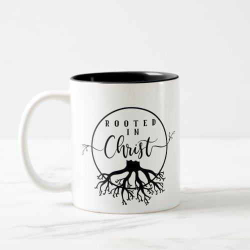 Rooted in Christ Two_Tone Coffee Mug