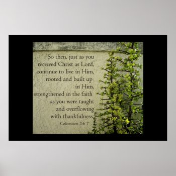 Rooted In Faith Poster by busycrowstudio at Zazzle
