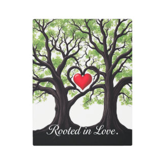 Rooted in Love Heart Tree Symbolic Art