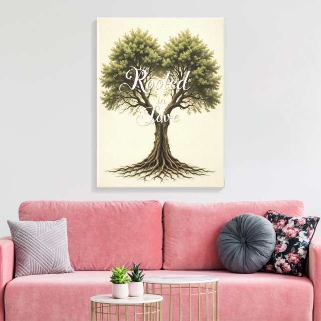 Rooted in Love Tree Wall Art  (Insitu(LivingRoom))
