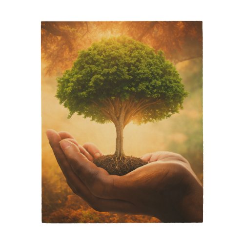 Rooted in Nature Tree of Life T_Shirt Wood Wall Art