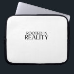 Rooted In Reality Minimalist Typewriter  Laptop Sleeve<br><div class="desc">Secure your deep work tools. Premium padded sleeve featuring the signature PureType Studio typewriter design to remind you to stay grounded while you work.</div>