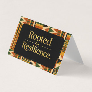 Rooted in Resilience Favor Bag Topper Business Card