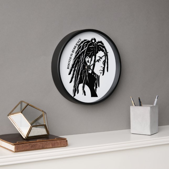 Rooted In Resilience Simple Minimalist Wall Clock (Office)
