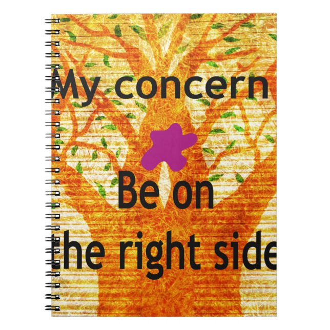 Rooted in Righteousness Baobab Vintage Perspective Notebook (Front)