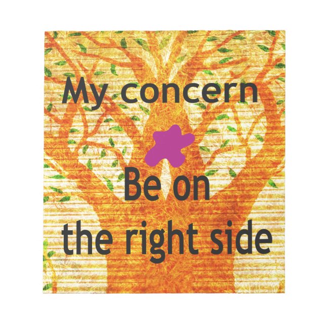 Rooted in Righteousness Baobab Vintage Perspective Notepad (Front)