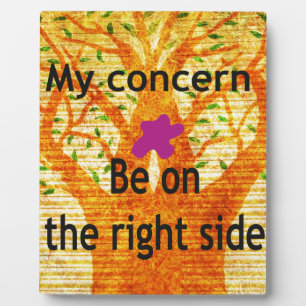 Rooted in Righteousness Baobab Vintage Perspective Plaque