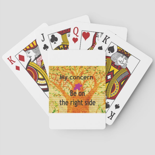 Rooted in Righteousness Baobab Vintage Perspective Poker Cards (Back)