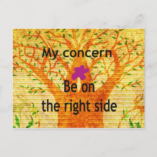 Rooted in Righteousness Baobab Vintage Perspective Postcard (Front)