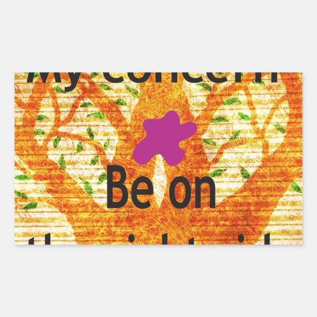 Rooted in Righteousness Baobab Vintage Perspective Rectangular Sticker (Front)