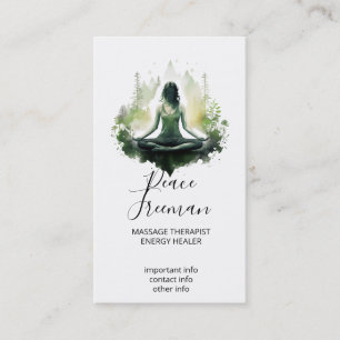Rooted light   Sacred Feminine Meditation  Business Card