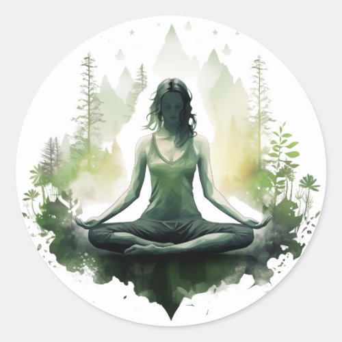 Rooted light | Sacred Feminine Meditation Classic Round Sticker