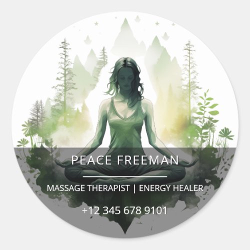 Rooted light | Sacred Feminine Meditation Classic Round Sticker