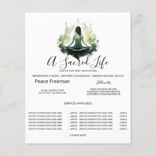 Rooted light Sacred Feminine Meditation Flyer