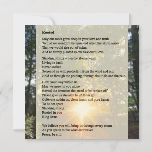 Rooted _ Prayer Poem Card