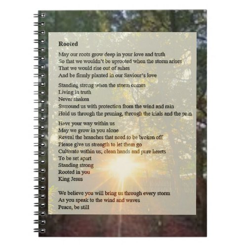 Rooted _ Prayer Poem  Notebook