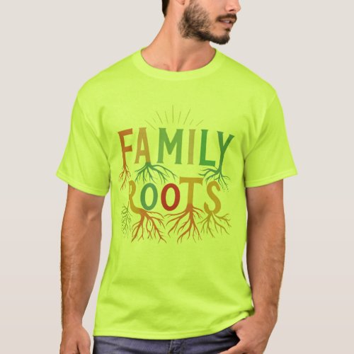  Rooted Together A Family Tree T_Shirt