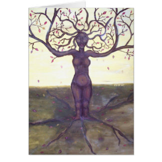 "Rooted" Tree Goddess Art Card